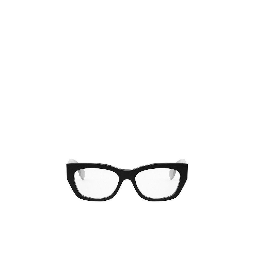 FENDI 女士眼镜 FE50082I001 SS2024 白色 几何形框平光镜