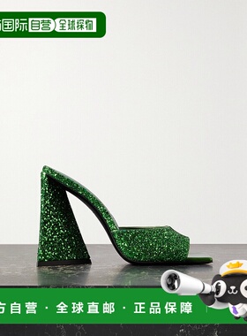 1h可退 香港直邮潮奢 The Attico 女士 亮片高跟凉鞋 227WS000G00