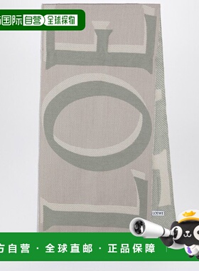 香港直邮LOEWE 罗意威 女士 米色羊毛羊绒围巾 FSA4SS1W13WO