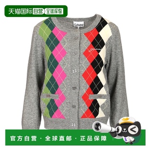 女士针织衫 Ganni K2512921 灰色 Sweaters AW2025 香港直邮GANNI