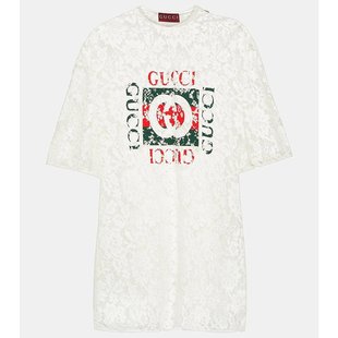 女士 潮奢 古驰 互锁G蕾丝上衣上衣 Gucci 000919