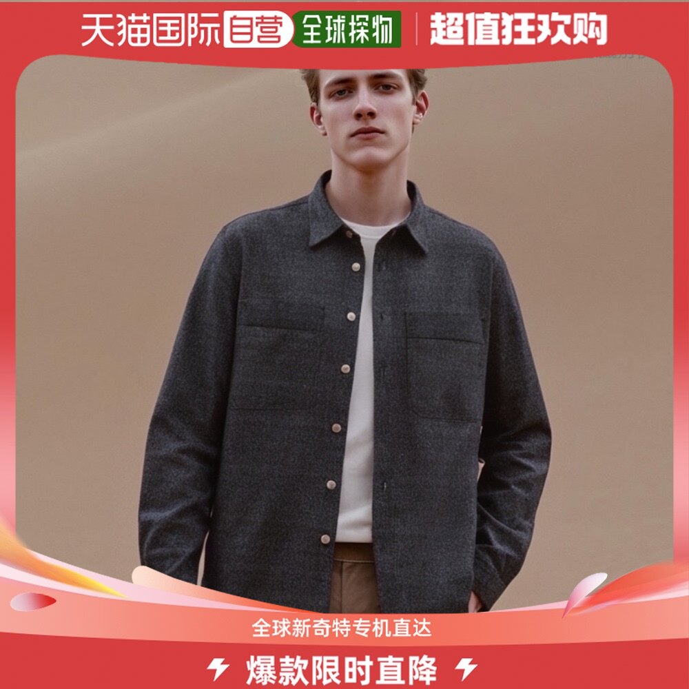 香港直邮潮奢 paul smith 保罗 史密斯 男士 speck sn41 黑色衬衫