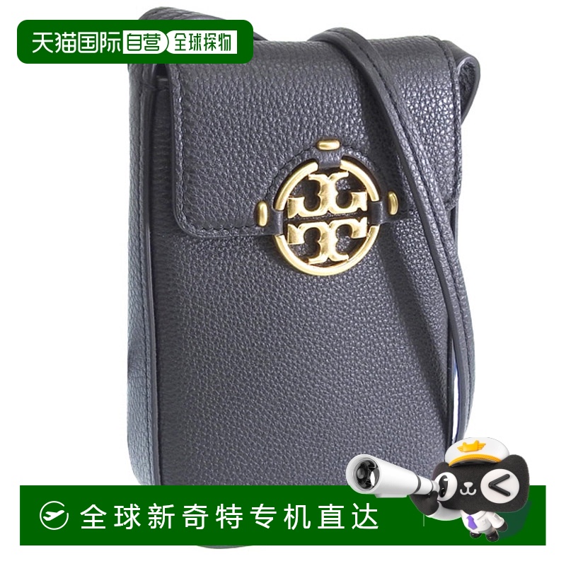 日本直邮Tory Burch 包袋 女士单肩包 皮革 黑色 MILLER PHONE CR
