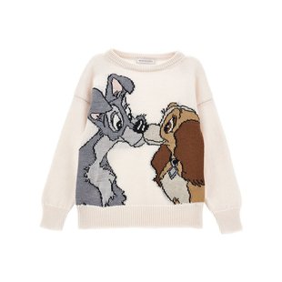 AW2024 19D61540890002 白色 女童针织毛衣 MONNALISA