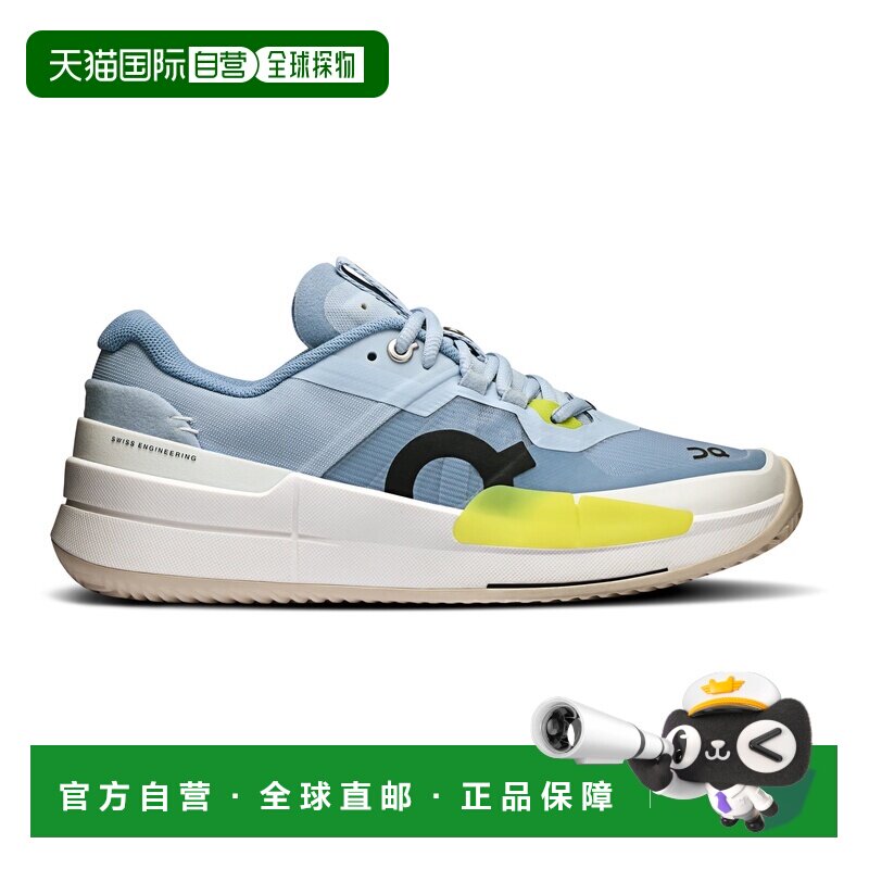 自营欧洲直邮On昂跑 The Roger Pro 2女士浅蓝色/黄色聚酯纤维网