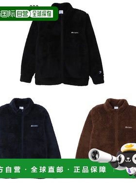 日本直邮Champion 儿童拉链夹克外套上衣羊毛衬里长袖全拉链 Cham
