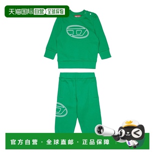 男童套装 卫衣长裤 K00716KYAVFK560 绿色 AW2025 香港直邮DIESEL