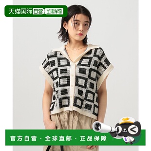 1h可退 日本直邮BAYFLOW 女士几何图案短袖针织衫 323327