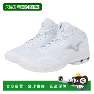 日本直邮MIZUNO 波浪多元化DE 2 运动鞋 31GF257403 白色 银色