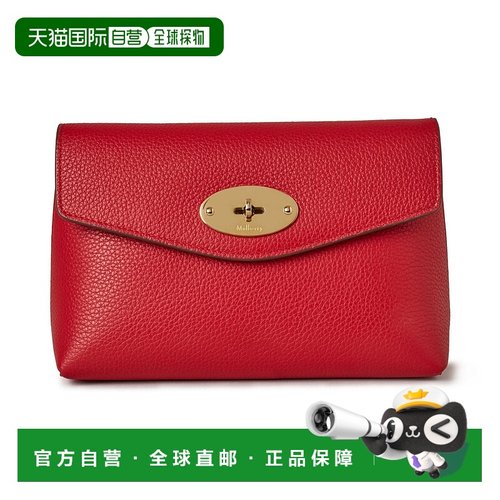 自营mulberryDarley Cosmetic Pouch - scarlet red 美国奥莱直发