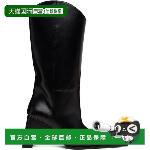 1h可退 香港直邮潮奢 Coperni 女士 黑色 Cowboy Bridge 中筒靴 C