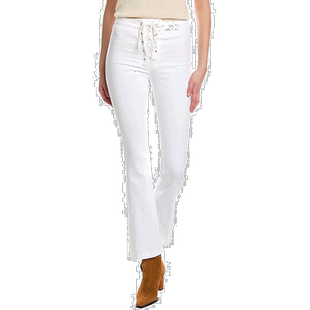 自营 MOTHER Denim 系带高腰周末休闲裤 Totally Innocent Flare