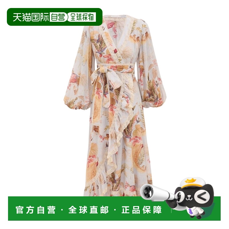 香港直邮Zimmermann 蕾丝装饰连衣裙 3240DSS253