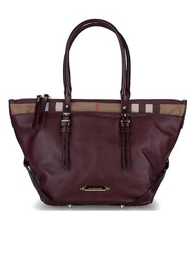 BURBERRY 女士手提包 39393701 SS2020 红色 经典格纹手提包