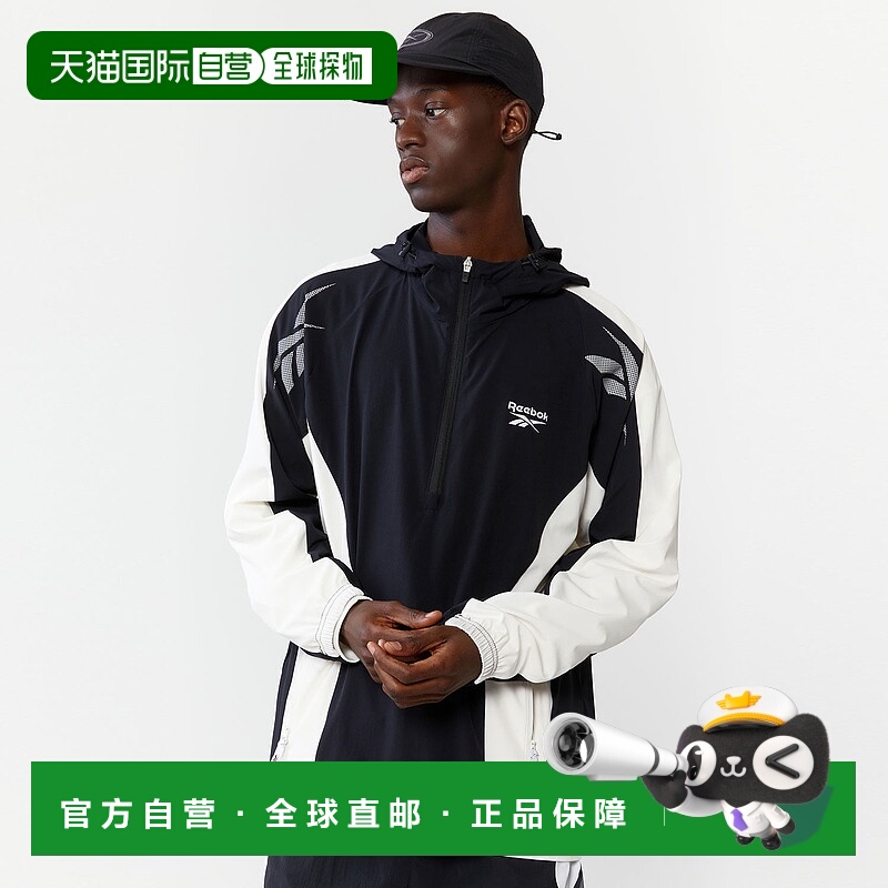 韩国直邮Reebok Vector Active 连帽拉链长袖夹克外套 男女同款