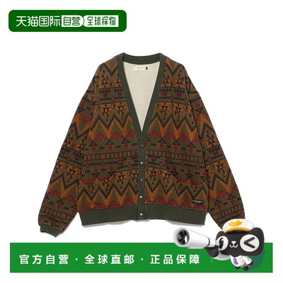 1h可退 日本直邮Ill180° 男装 宽松版型 半拉链印花针织开衫 361