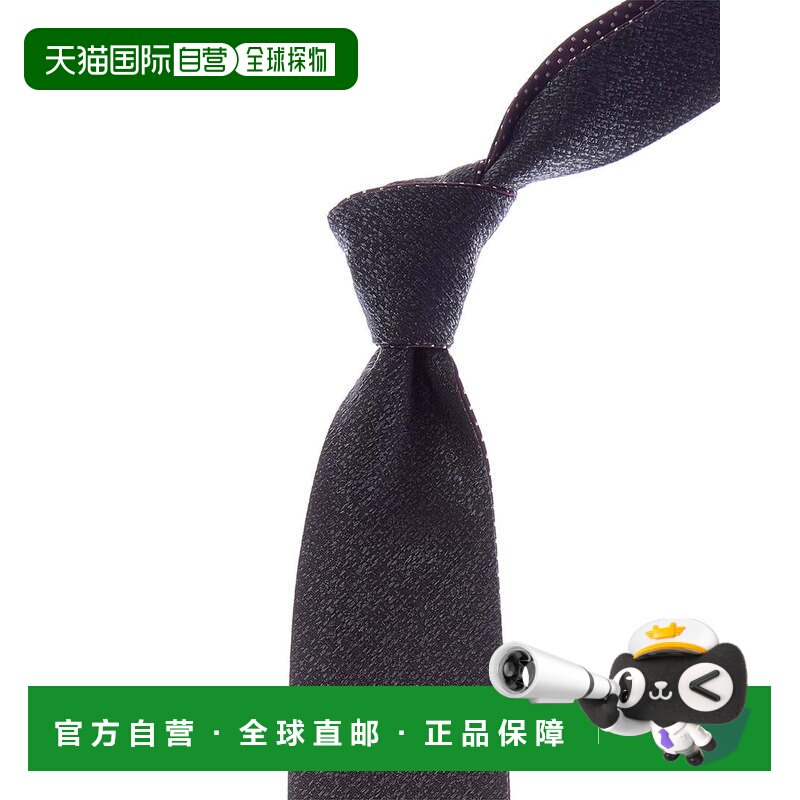 自营canali真丝领带-紫色槽式 美国奥莱直发