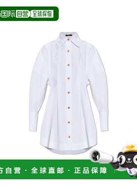 香港直邮BALMAIN 女士衬衫 GF1R9412CB090FB SS2026 白色 Chemisi