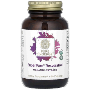 香港直发Pure Synergy白藜芦醇胶囊营养膳食补充剂促进吸收60粒