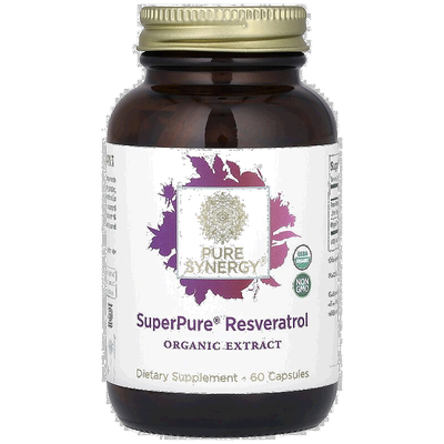 香港直发Pure Synergy白藜芦醇胶囊营养膳食补充剂促进吸收60粒