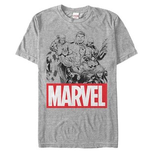 美国直邮Fifth 漫画系列线条艺术合照短袖 漫威男装 恤 Sun