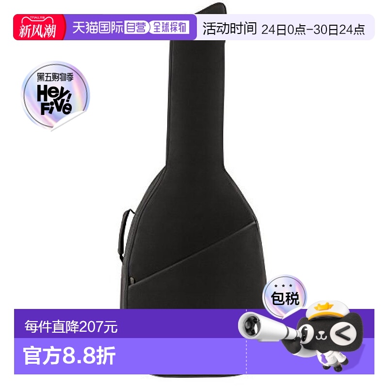 【日本直邮】Fender芬德男士包袋电吉他包FA405无畏千兆袋黑色