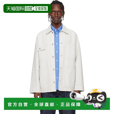 1h可退 香港直邮A.P.C. 男士 灰白色 Loose-Fit 夹克 COHKZH32002