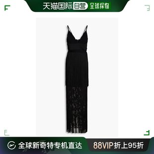 荷芙妮格 香港直邮潮奢 Herve Leger 女士流苏弹性针织睡裙