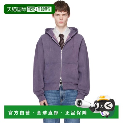 1h可退 香港直邮Our Legacy 男士 紫色 Rascal 连帽衫 M2266RAAme