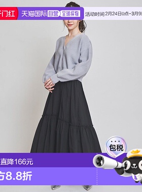 日本直邮31 Sons de mode 尼龙百褶半身裙 带腰带 [315060EW14694