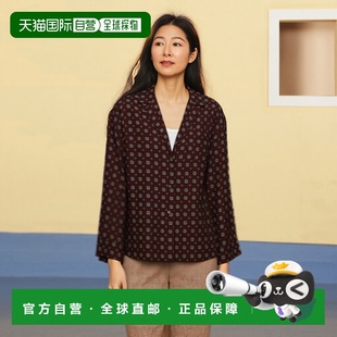 莫斯奇诺 Moschino 女士 Tie 1h可退 Print缎面衬衫 香港直邮潮奢