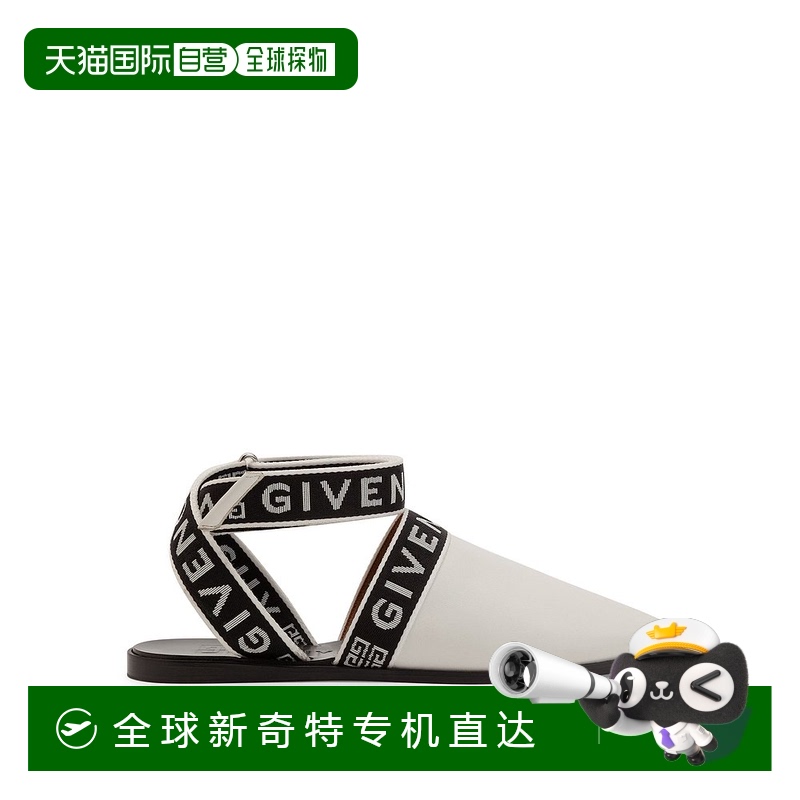 1h可退 香港直邮潮奢 Givenchy 纪梵希 女士 logo织带凉拖 BE200S