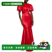 红色 自营Rene Ruiz合身喇叭裤 美国奥莱直发鱼尾裙