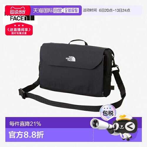 日本直邮THE NORTH FACE 前配件口袋单肩包 NM92401新款