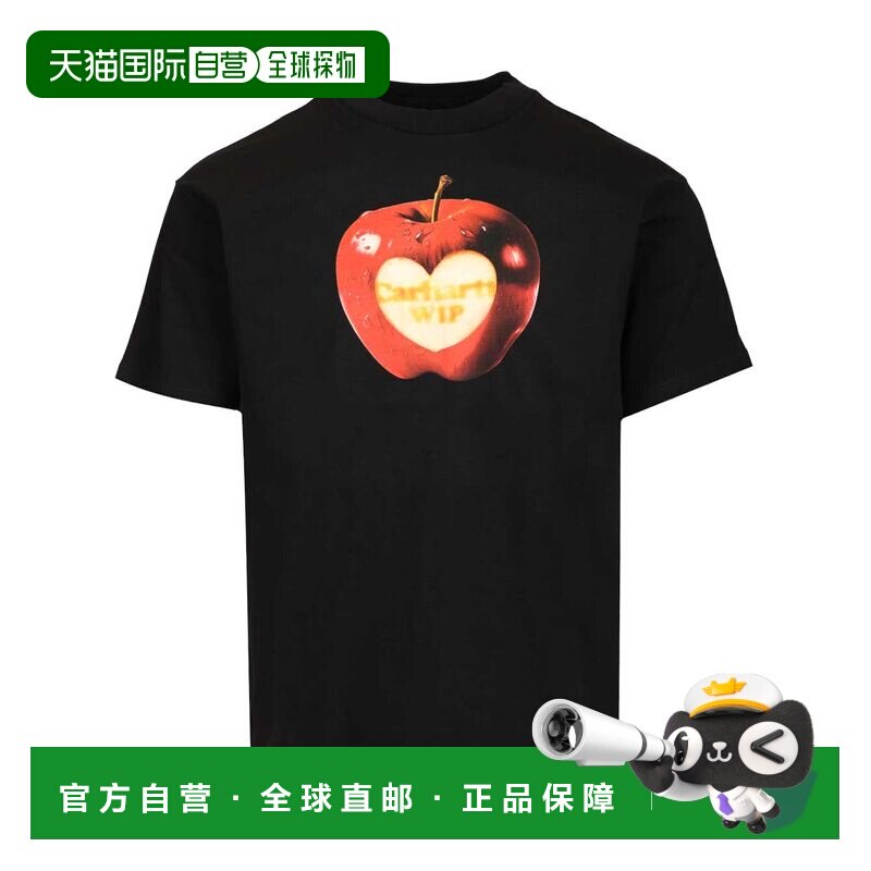 1h可退 香港直邮CARHARTT WIP 男士T恤 I03626089XX CO 黑色 短袖图片