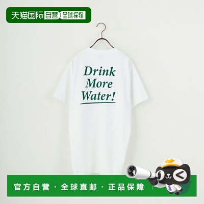 1h可退 日本直邮Sporty&Rich 女士Drink More Water印花T恤 TO043