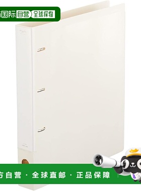 【日本直邮】LIHIT LAB myfa Oshikatsu 4孔戒指收藏文件A4乳白色