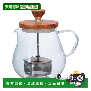 日本直邮HARIO哈里欧V60系列拉起式茶壶滤茶装置700ml TEO-70-OV