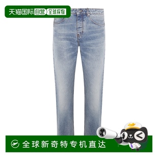 靛蓝棉质牛仔裤 1h可退 男士 香港直邮Ami E25HTR001DE0046 Paris