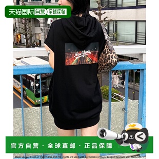 日本直邮BACK 女士街头风格 FIELD 大图案连帽背心 THE 1h可退