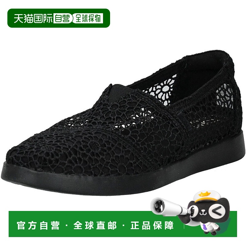 自营Toms Alpargata Plus Loafer Women's Black Moroccan Croche