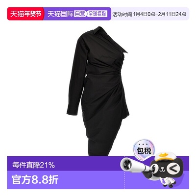 香港直邮Alexander Wang 亚历山大 王 女士 不对称连衣裙 1WC4246