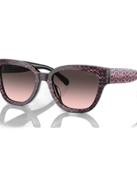 【美国直邮】coach 女士 太阳镜蔻驰椭圆渐变徒步圆形经典