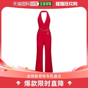 女士粘胶纤维双面缎绕颈连身裤 Moschino 香港直邮潮奢