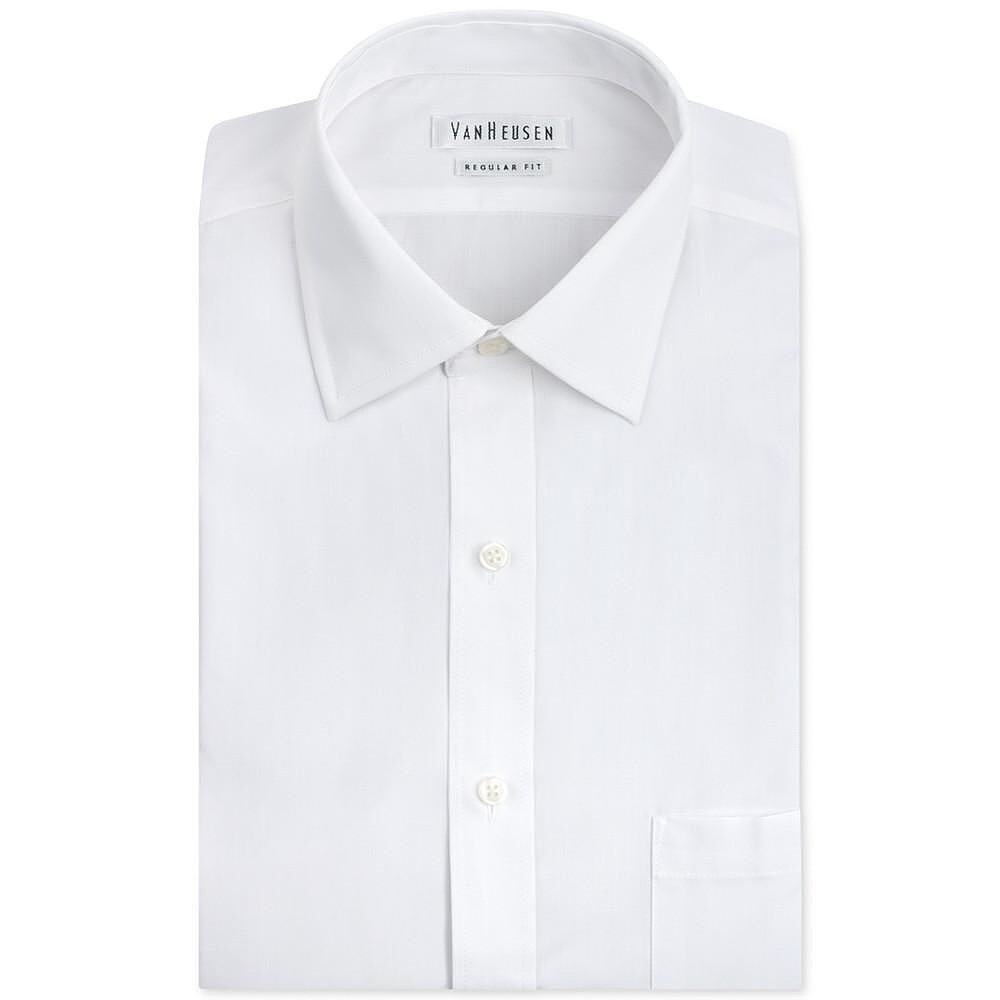 Van Heusen|男士经典版型白色府绸正装衬衫