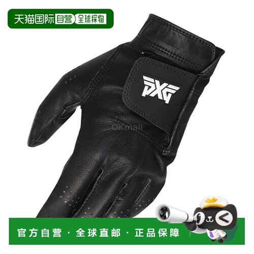 韩国直邮Pxg球员手套男款黑色徽标时尚休闲柔软保暖XFPPU8653-21