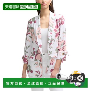 Tracy女式 桃花 披肩领运动夹克 孔 美国奥莱直发 带袖 自营Ellen