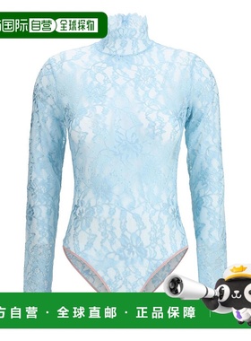 1h可退 香港直邮Valentino 华伦天奴 女士 Clear 蓝色上衣 BMR01Z