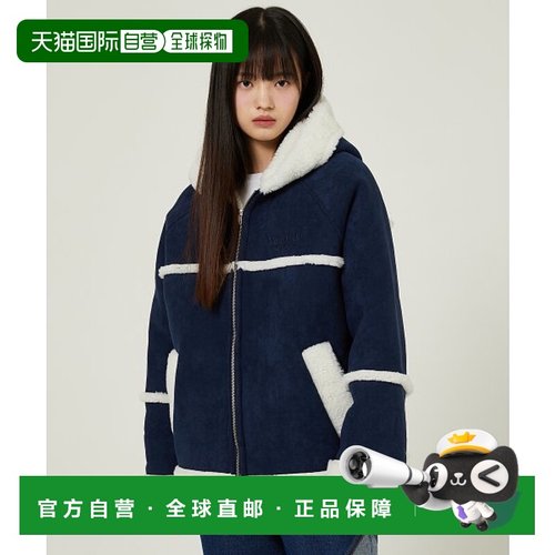 韩国直邮WAIKEI韩国小众设计师狗狗图案时尚日常舒适大衣YK23FWJK