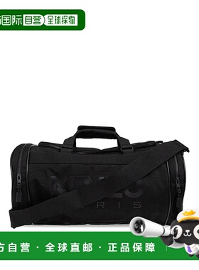 香港直邮KENZO 男士旅行包 FF55SA312F3099 SS2025 黑色斜挎包